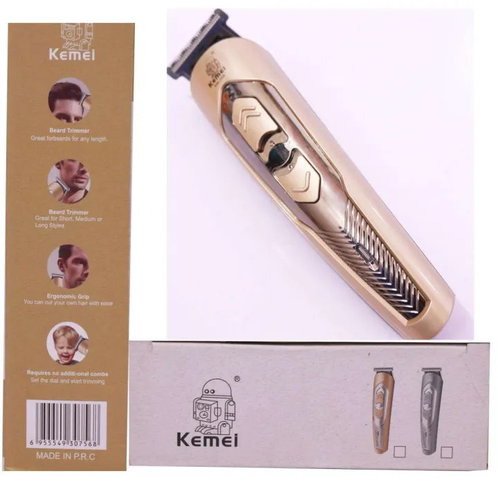 Kemei%20Km%20756%20Titanium%20Blade%204%20comb%20Hair%20Trimmer%20&%20Clipper%20-%20Image%202