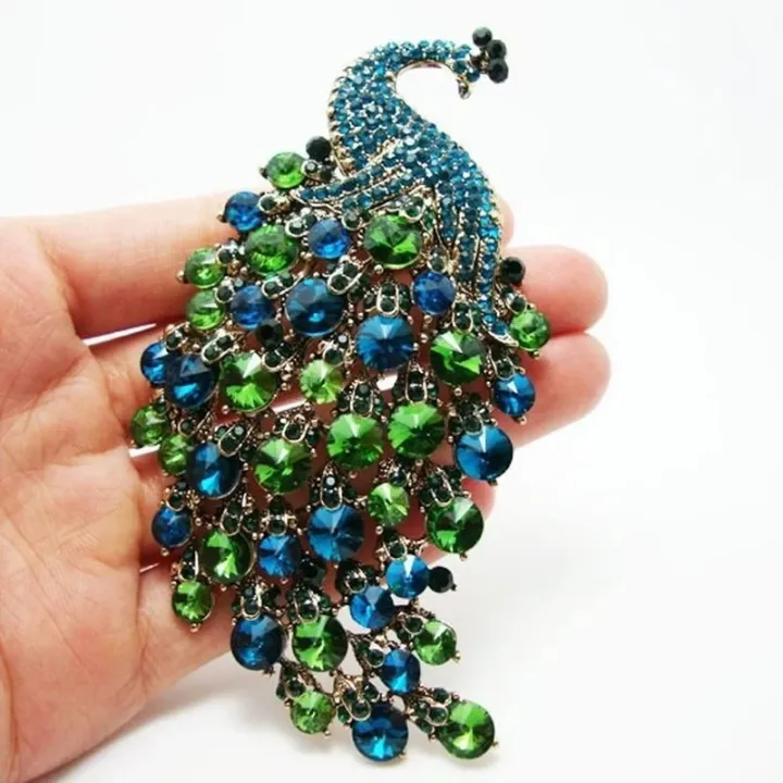 Rhinestones%20Peacock%20Brooches%20for%20Women%7C%7C's%20Luxury%20Clothing%20Accessories%20Elegant%20Banquet%20Wedding%20Jewelry%20Female%20Pin%20-%20Image%202