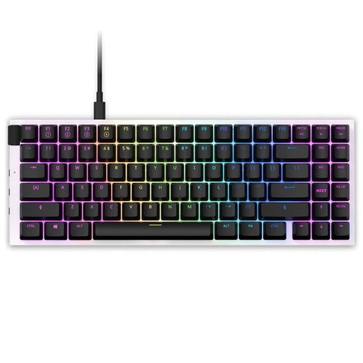 NZXT Function Mini TKL Red Switch Compact Mechanical Keyboard - Black/White - 5-pin Cherry MX Switches - N-key Rollover - Anti-Ghosting - Per-key RGB - Removable USB-C cable - Compact Mechanical Keyboard - KB-175US-BR/KB-175US-WR