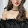 Uncommon Style Black Pearl Silver Necklace Set For Women. 