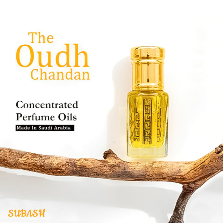 Oudh Chandan Premium Attar - Elegant Perfume Oil Base Attar from Saudi Arabia (K.S.A)