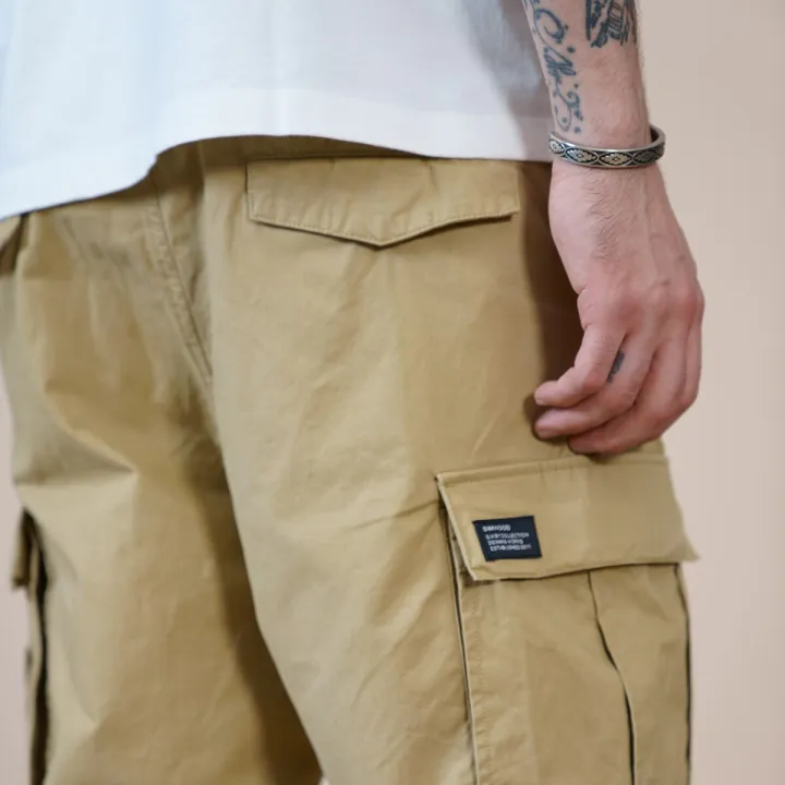 SIMWOOD%20Summer%20New%20Loose%20Ankle-length%20Cargo%20Pants%20Men%20Tactical%20Joggers%20%20Multi-pocket%20Trousers%20100%25%20Cotton%20Pants%20-%20Image%206