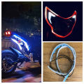 1 set 2 piss universal dual color 45cm drl LED Surface Surface Stripes Flexible Guide Stripes DC 12V Waterproof Auto Day Light. 