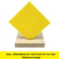 YELLOW 2mm Acrylic Sheet 2mm Yellow Plastic Sheet 2mm Thick Acrylic Sheet Cutting Size 300x300mm Or 12×12 Inch Or 1×1 Feet 2mm Yellow Acrylic Plexiglass 12 Inch Acrylic Sheet Yellow Perspex Acrylic Sheet. 