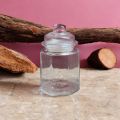 "Small Size 300ml Embossing Glass Jar, Ideal for Dried Fruits and Nuts, Made from Soda Lime Glass with Airtight Stopper, Transparent, Includes Glass Lid, Perfect for Storing Spice, Candy, and Sugar, 1 Piece, Same as Picture". 