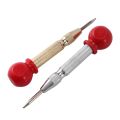 2 Pcs High Speed Center Punch,Center Hole Punch Marker Scriber For Wood,Metal,Plastic,Car Window Puncher Breaker Tool With Cushion Cap And Adjustable Impact-Gold/Silver. 