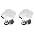 2X Reusable Coffee Pods Refillable Coffee Capsules Reusable Pods with Lids Fit for Coffee Machine.