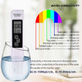 Digital Water Quality Tester,Portable 3 In1 TDS/Temp/EC Meter Tester 0-9990ppm Conductivity Detector Water Quality Monitor Purity Measure Tool for Pool.