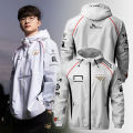 【Exclusive Discount】 2024 T1 Worlds Uniform Esports Team Jersey LOL Games Faker Fan Support Unisex Oversized Hooded Jacket Name. 