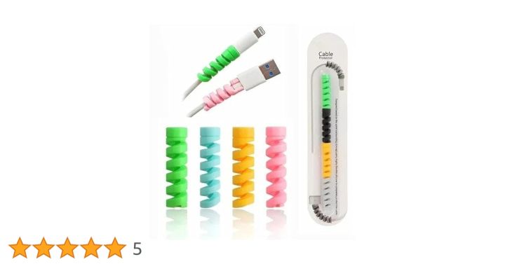 4pcs%20Spiral%20Data%20Cable%20Protective%20Cover%20Suction%20Cup%20Is%20Suitable%20for%20The%20Charging%20Cable%200.03%20mm%20/%204pcs%20Charger%20Cord%20Saver%20Cable%20Protector%20-%20Image%203