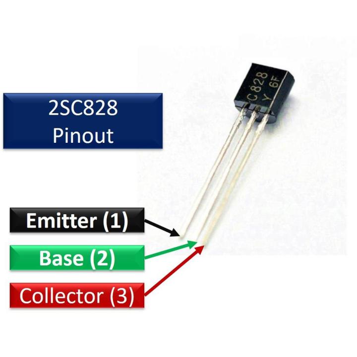 20Pcs- 2SC828 2SC-828 2SC 828 C828 NPN 30V 50mA TO-92 NPN Power Transistor Low Power Transistor General Purpose Miniature Transistor Electronics Parts Electrical Circuitry & Parts