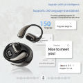 Wireless Translation Headphones Ergonomic Comfort For Long-lasting Intelligent Translator Earbuds turquoise. 