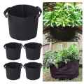 Geotextile Non-woven Fabric Geo Bag 20 Gallon Capacity Grow Bag Pot Planter for Garden Planting. 