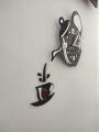Ketly Design Teapot Decoration Wall Clock wooden Wall Decoration Clock Living Room Dining Room Tea House Leisure Black Wall Clock ( size - 12 inch ) by Doob Cart.