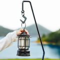 1 Set Warm Light Vintage Tent Lamp Portable Lantern Camping Light 20-200 Lumens Multifunctional.