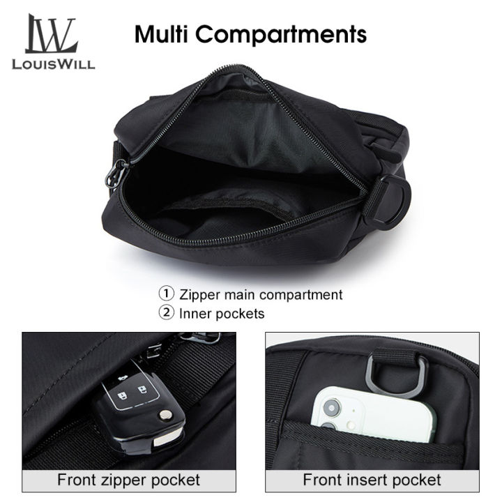 LouisWill%20Men's%20Small%20Bag%20Oxford%20Cloth%20Bag%20Scratch%20Resistant%20Bag%20Lightweight%20Mini%20Hanging%20Bag%20/%20Shoulder%20Bag%20Extra%20Small%20Single%20Shoulder%20Mini%20Small%20Hanging%20Bag%C2%A0Small%20Backpack%20Multi%20Compartments%20Bag%20-%20Image%203