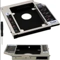 High Quality Universal Caddy 9.5mm ( Comparable Fit: 9mm) SATA to SATA 2nd SSD HDD Hard Drive Caddy, Support All Brand Laptop. 