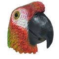 Novelty Parrot Mask Latex Animal Bird Head Mask Halloween Costume Headgear Cosplay Party Props Zoo Masquerade Theater Props.
