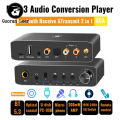 DAC310B Digital To Analog Audio Converter V5.3 Receiver Transmitter Coaxial Optical Bypass Aux Jack USB Multi-mode Input.