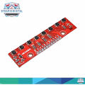 8 Channel IR Infrared Tracking Sensor Module Barrier Line Track Sensor Module Detection Board. 