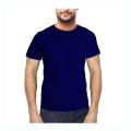 Men's Premium Half Sleeve T-Shirt (Navy-Blue Color). 