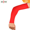 Men's and Women's Cotton Full Hand Arm Sleeves (Red , Free Size) Pack Of 1 Pair (RED COLOR). 