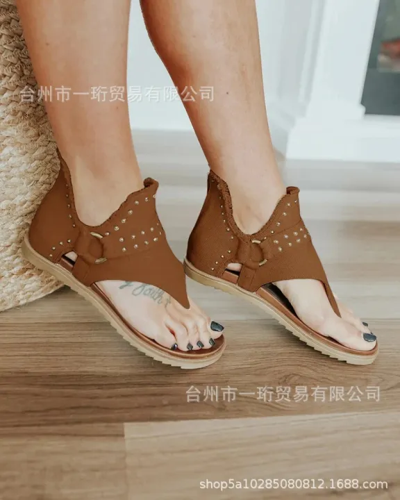 2021%20spring%20summer%20new%20Europe%20and%20the%20United%20States%20foreign%20trade%20plus%20size%20rhinestone%20studded%20shoes%20beach%20toe%20flat%20sandals%20women%20factory%20wholesale%20-%20Image%206