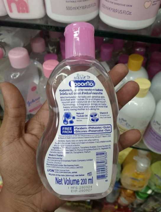 Kodomo%20Baby%20Oil%20200ml%20Pink%20Hanabaki%20-%20Image%202