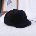 [ New ] Short-Brimmed Hat Men's Summer Retro Drawstring Baseball Cap American Soft Top Washed Distressed Tooling Short Brim Peaked Cap. 