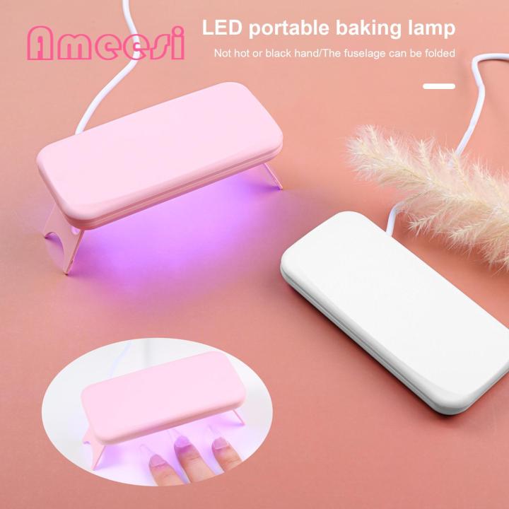 Nail Polish Mouse Light Portable Foldable Uv Nail Lamp Fast Drying Led Light Therapy Machine for Travel Easy to Use Nail Polish Dryer Nail Uv Machine