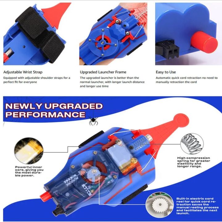 Marvel%20Legends%20Web%20Shooters%20Launcher%20String%20Toy%20Electric%20Reel-In%20Spider%20Web%20Shooters%20Spiderman%20Network%20Launcher%20Kids%20Cosplay%20-%20Image%205