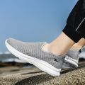 2021 New Light Sneakers Shoes Men Loafers Light Walking Breathable Summer Mesh Slip-On Men Running Shoes Casual Shoes size 36-47. 