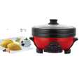 Novena Multi Cooker Double Pot Multi cooker, Electric Curry Cooker With Double Pot, Removable non-stick pan, Automatic cooking and warming system (5.5 LTR) 1500w. 
