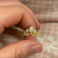 Rapunzel Crown Rings,Princess Jewelry,For Woman Girls,Fashion Wedding Accessories,Gold Plated,Adjustable Rings ,Gift For Her.