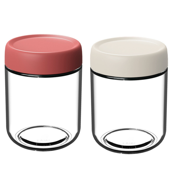 Oats Containers with Lids Leak Proof Storage Containers Glass Jars with Airtight Lids 2PCS