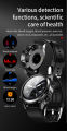 JM03 Headset Smart watch With Earbuds TWS Bluetooth Call Music Control Blood Pressure Detect Smartwatch For Men Android IOS.