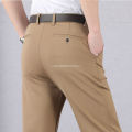 High Stretch Men's Classic Pants Spring Summer Casual Pants High Waist Trousers Business Casual Pants Dropshipping. 