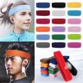 5210A Women/Men Tennis, Basketball For Yoga, Gym, Workout Running Terry Cloth Sports Headbands Athletic Sweat Bands Elastic Hair Bands Cotton Sweatband.