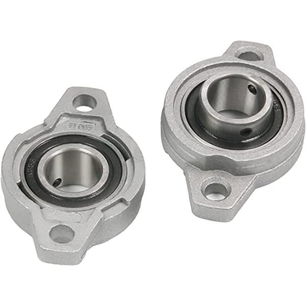 2Pcs- Zinc Alloy KFL08 Pillow Flange Mounted Ball Bearing 8mm Bore Diameter For CNC Machine 3D Printer All Kinds Of Electronics Projects