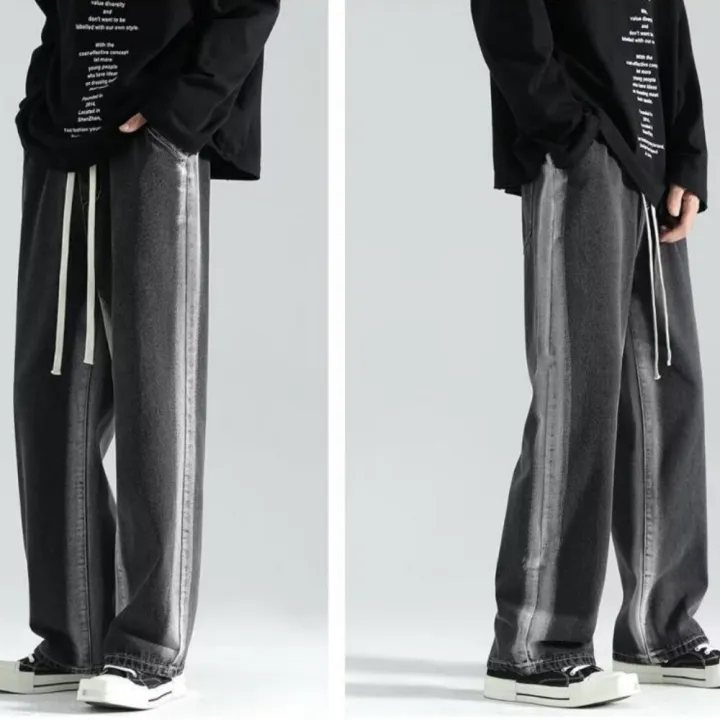 Y2k%20Baggy%20Men's%20Jeans%20for%20Men%20Pants%20Clothing%20Ropa%20Pantalones%20Hombre%20Vaqueros%20Cal%C3%A7a%20Masculina%20Summer%20Streetwear%20Elastic%20Waist%20-%20Image%207