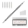 Spring Bar Tool Set With Extra 6 Tips Pins For Watch Wrist Bands Strap Removal Repair Fix Kit,72Pcs Extra Watch Pins. 