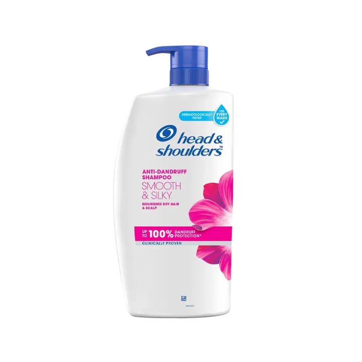 Indian Product Head & Shoulders Anti-dandruff Smooth & Silky Shampoo Used For male /Female...1000 Ml
