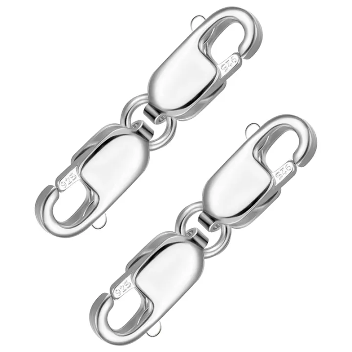 2PCS%20Double%20Lobster%20Clasp%2010mm,%20Sterling%20Silver%20Clasp%20Double%20Claw%20Clasps%20Bracelet%20Necklace%20Extension%20Connector%20Accessories%20-%20Image%206
