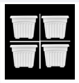 Flower Pot-5.5 Inchi Bp Flower Tob 4 Pcs.
