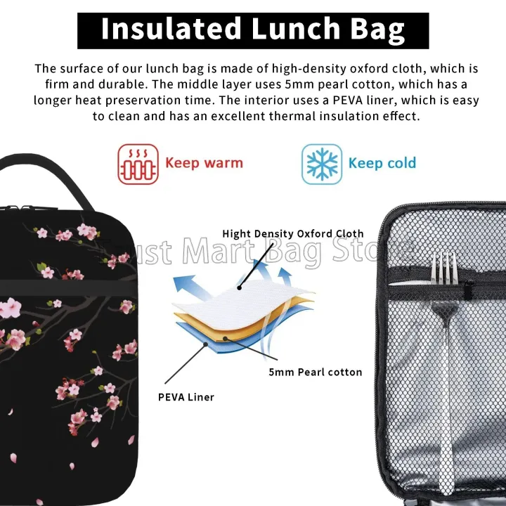 %E3%80%90NEW%E3%80%91%20Japanese%20Sakura%20Cherry%20Blossoms%20Tree%20Insulated%20Lunch%20Bag%20Reusable%20Lunch%20Box%20For%20Work%20Picnic%20Beach%20Leakproof%20Cooler%20Bento%20Tote%20-%20Image%204