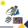 MAX7219 Dot Matrix Module 8x8 LED Display Modules for Arduino Raspberry Pi Microcontroller with 5Pin Wires Red.
