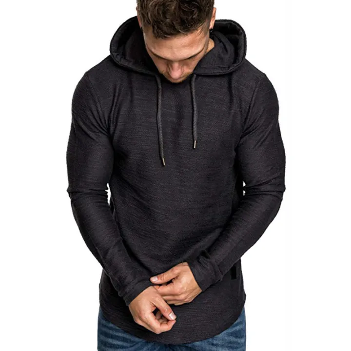 elegantstunning%20Men%20Casual%20Hoodie%20Fashion%20Solid%20Color%20Long%20Sleeves%20Hooded%20Sweatshirt%20Breathable%20Slim%20Fit%20Pullover%20Sweater%20-%20Image%203