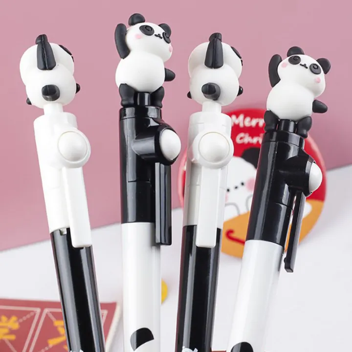 4%20Pcs%20Kawaii%20Panda%20Ballpoint%20Pen%200.5mm%20Black%20Ink%20Creative%20Rotatable%20Gel%20Pens%20SUPER%20BABY%20-%20Image%202