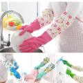 High Quality Multicolor Silicone Kitchen Hand Gloves for Garden/Dish Washing - 1 Pair.