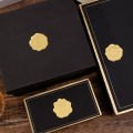 1/3 Sheets Embossed Foil Seals Stickers Thank You Wax Envelope Seals for Wedding Party Invitation Present Decoration.